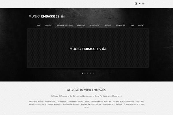 Musicpro theme site design template sample