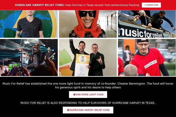 musicforrelief.org site used Dante Child Theme