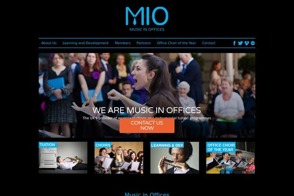 Mio theme site design template sample