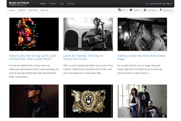 musicinpress.com site used Mip