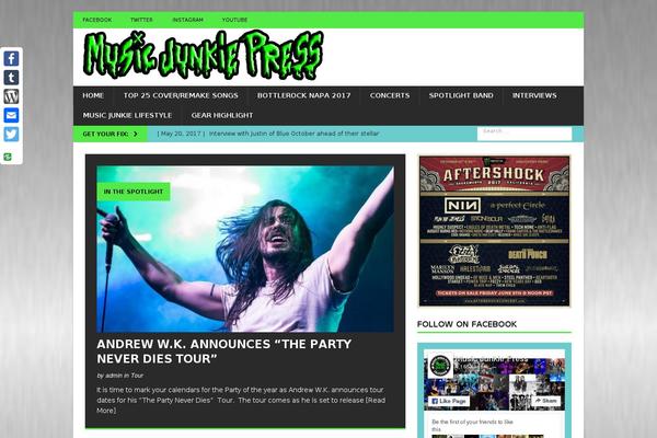 MH Magazine theme site design template sample