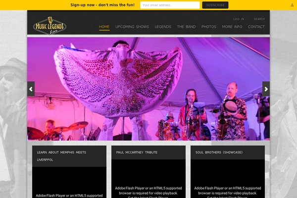 Rockit theme site design template sample