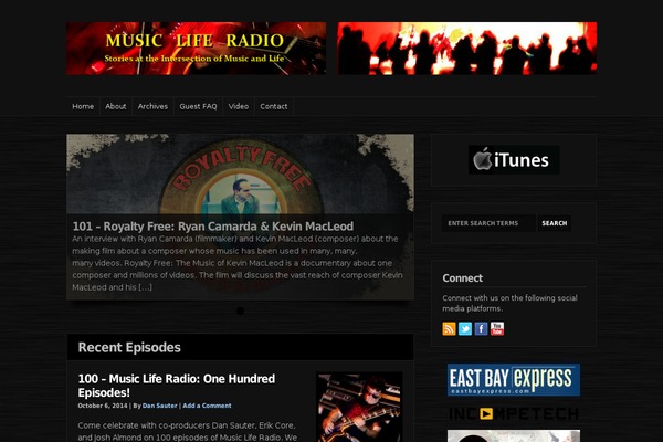 musicliferadio.com site used Wp Mysterious