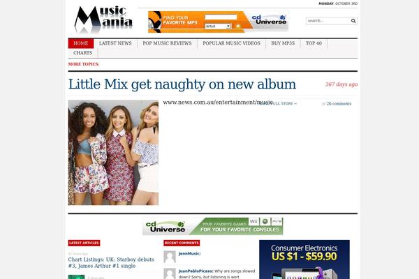 Tribune theme site design template sample