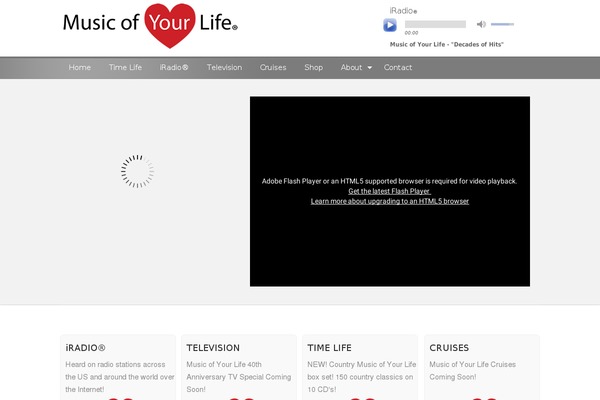 musicofyourlife.com site used Shuffle