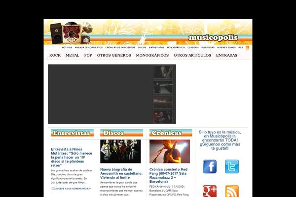 Magazine Edge theme site design template sample