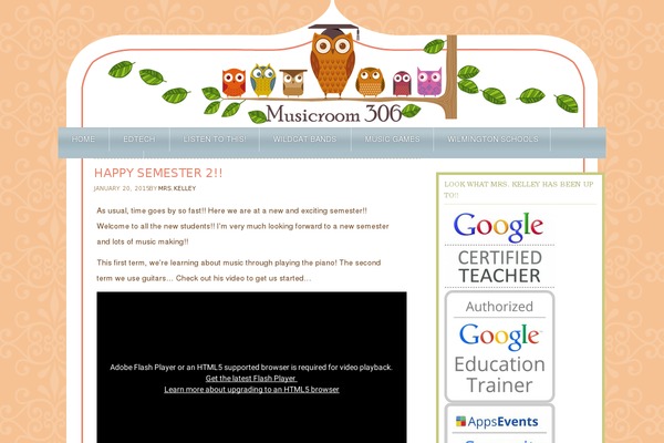 musicroom306.com site used Family Tree
