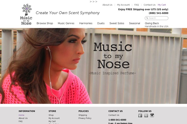 Site using Easing Slider plugin