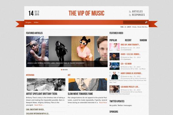 Reporter theme site design template sample
