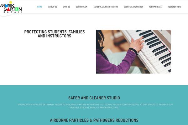 Preschool theme site design template sample