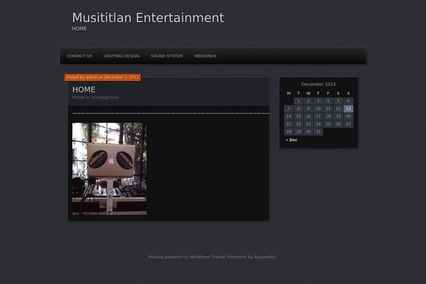 Parament theme site design template sample