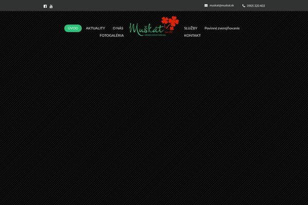 muskat.sk site used Yolanddesign