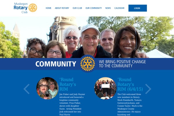 Rotary theme site design template sample
