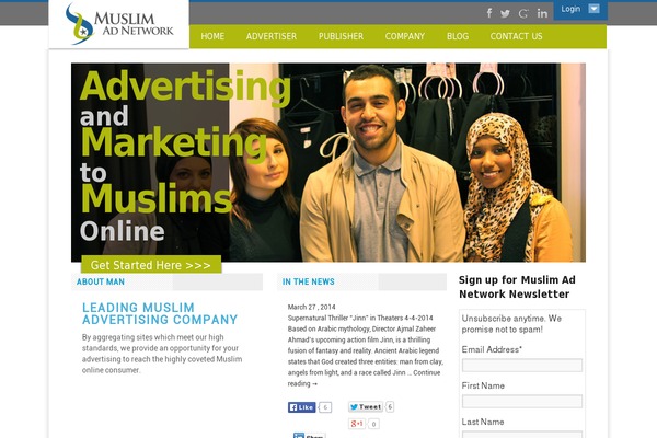 muslimadnetwork.com site used Flatsome-3.16.5