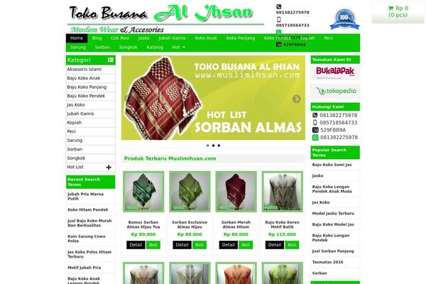 Wptoko theme site design template sample