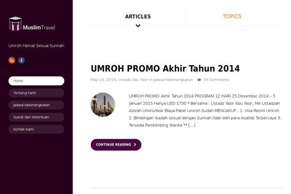 On Topic theme site design template sample