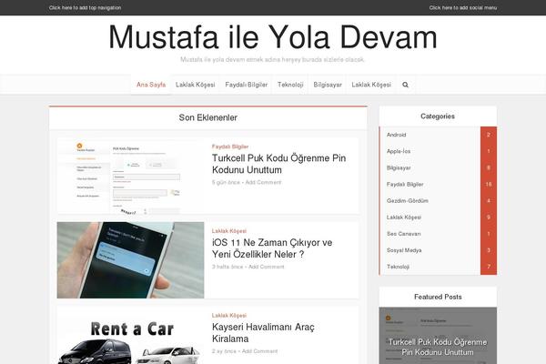Site using Meks ThemeForest Smart Widget plugin