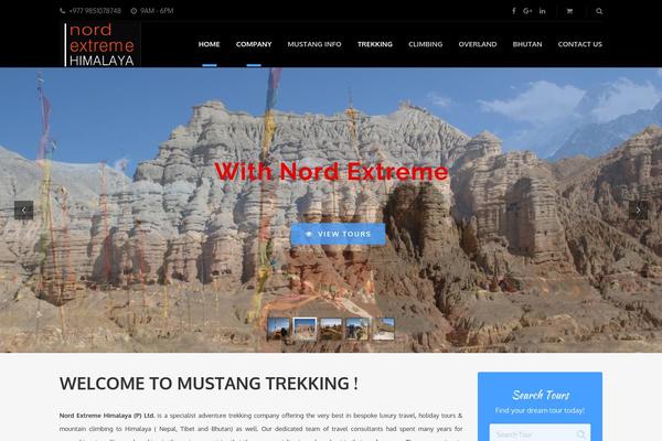 Adventure-tours theme site design template sample