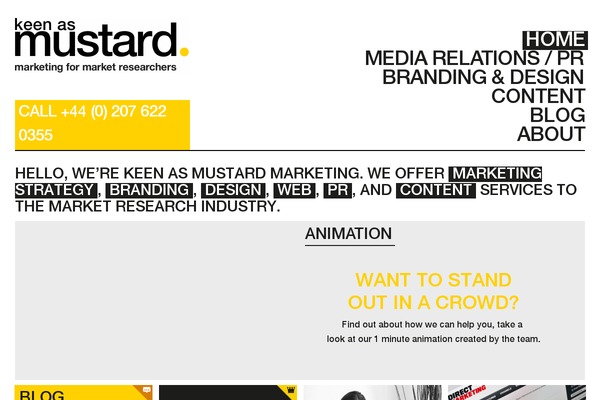 Mustard theme site design template sample