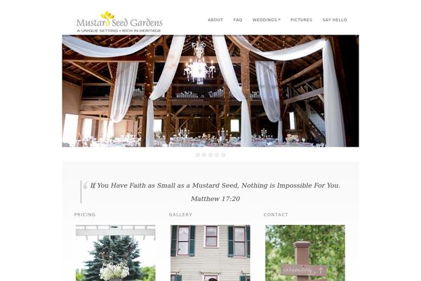 Dandelion theme site design template sample