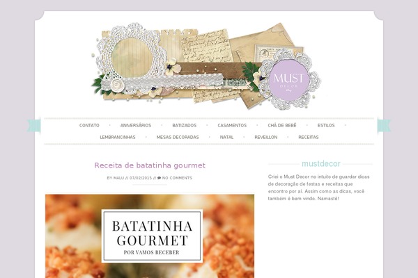 Sugar and Spice theme site design template sample
