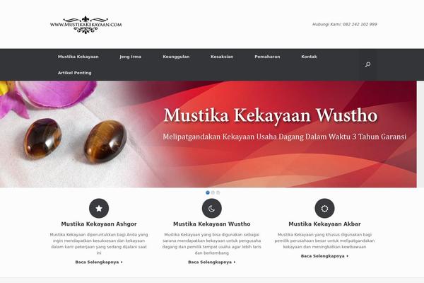 Vantage theme site design template sample