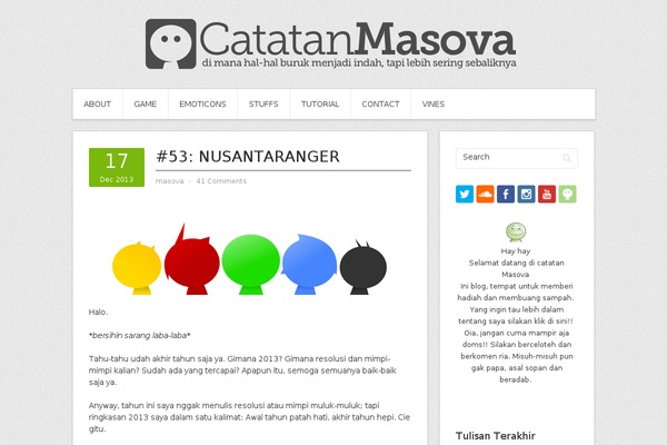 Site using Easy Social Icons plugin