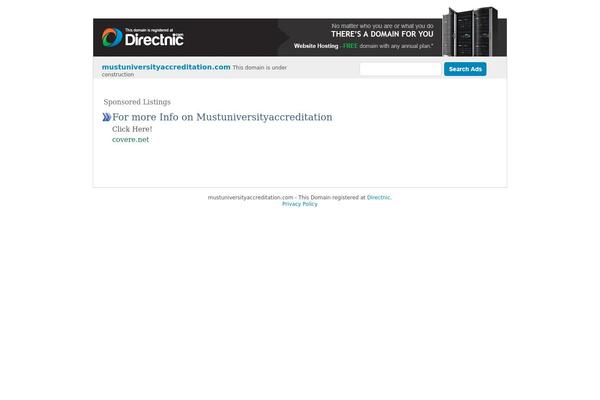 mustuniversityaccreditation.com site used Business_wp_six