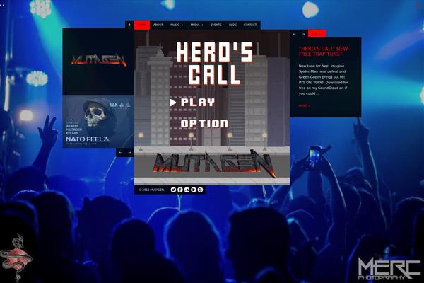 nocturnal theme site design template sample