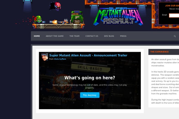 Oblivion theme site design template sample
