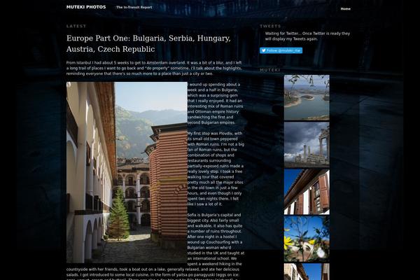 Site using Alpine PhotoTile for SmugMug plugin