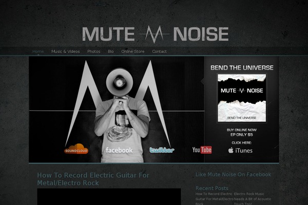 Dark-n-gritty theme site design template sample