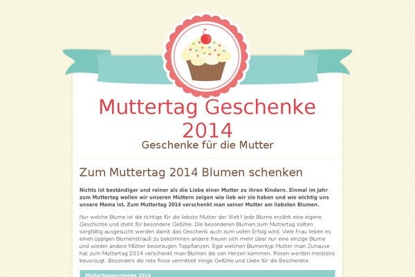 Buttercream theme site design template sample