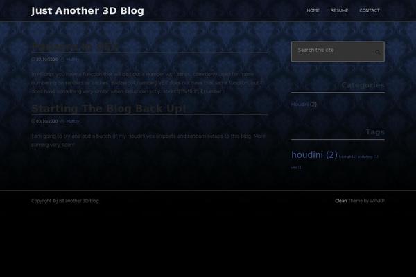 muttsy.net site used Clean Blogging