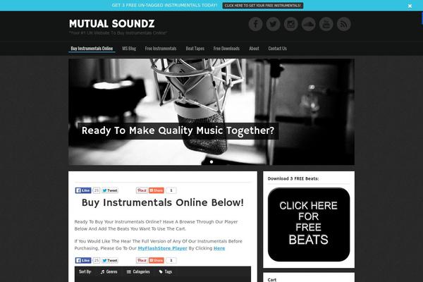 Musicmaker theme site design template sample