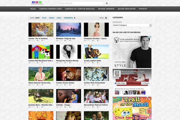deTube theme site design template sample