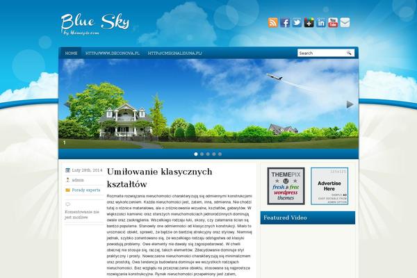 BlueSky theme site design template sample