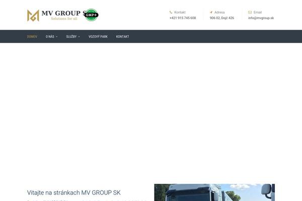 TransPress theme site design template sample