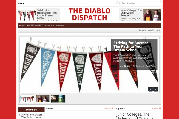 City Desk theme site design template sample