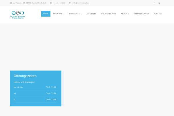 Medicenter-child theme site design template sample