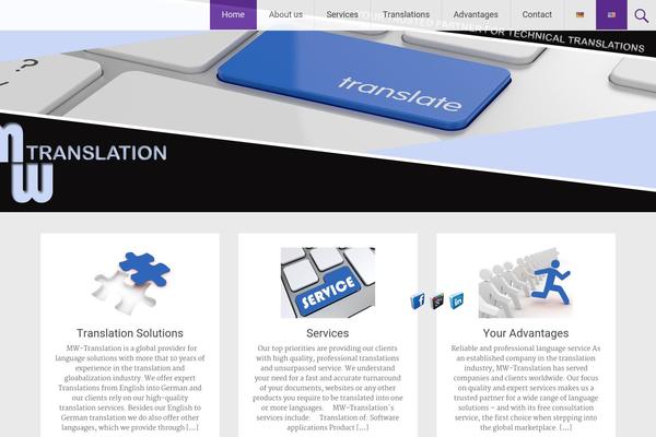 Radiate theme site design template sample