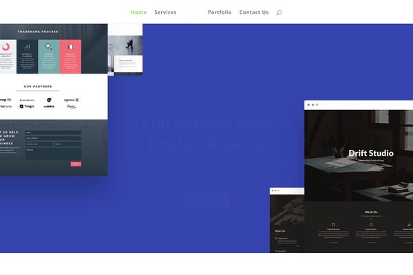 Divi theme site design template sample