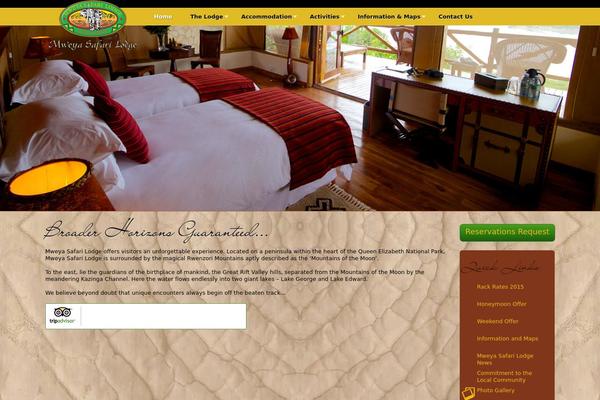 Hotel theme site design template sample