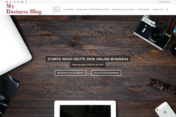 Enfold theme site design template sample