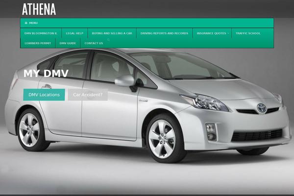 Athena theme site design template sample