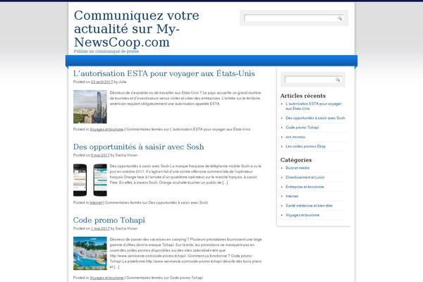 Light Clean Blue theme site design template sample