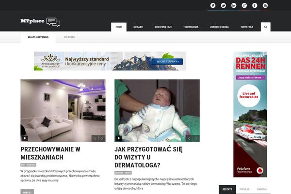 pinpress theme site design template sample