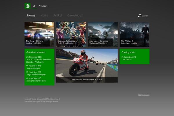 Metro theme site design template sample