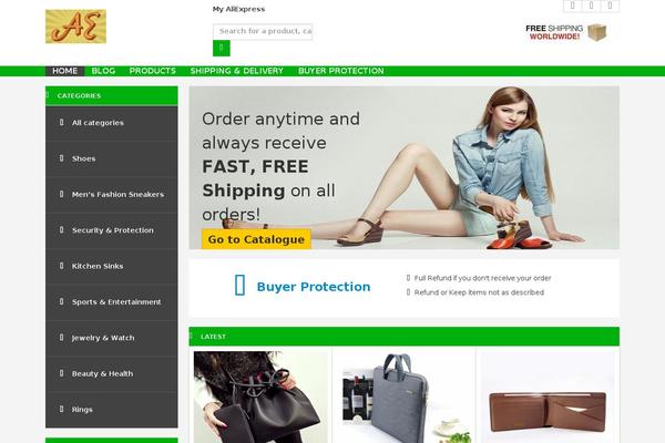 myaliexpress.info site used Alienginegogreen