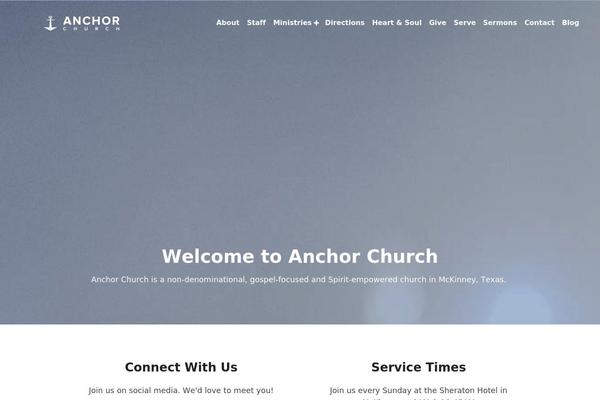 myanchorchurch.com site used Rock
